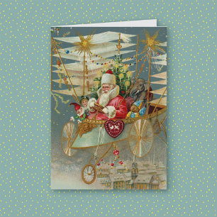 Tomte & Hans Fantastiska Flygande Maskin Julkort Helgkort