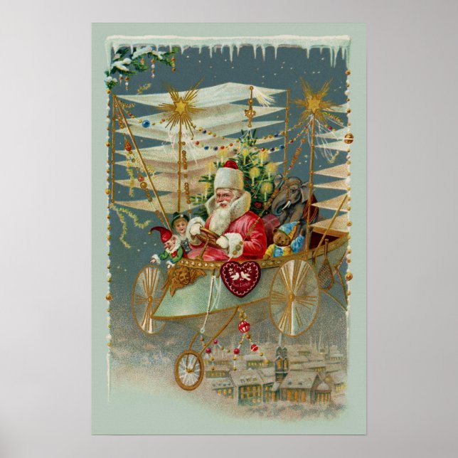 Tomte & Hans fantastiska flygmaskin Affisch (Framsidan)