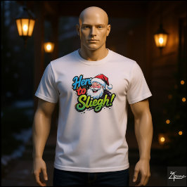Tomte här för att sleigha Pop Art T Shirt