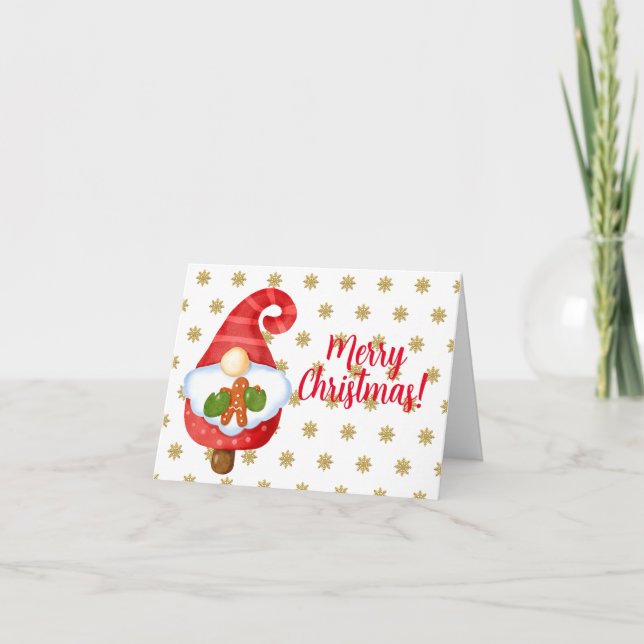 Tomte  helgkort (Framsida)