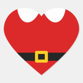 Tomte Hjärtformat Klistermärke