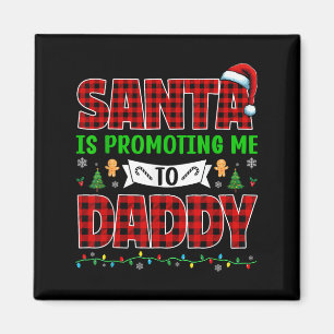Tomte Höjer Mig Till Pappa Julen Graviditets Upple Magnet