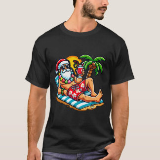 Tomte i badbyxor sommar jul strandfest t shirt