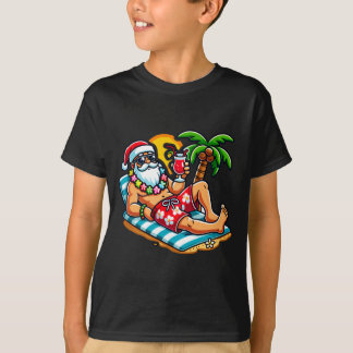 Tomte i badbyxor sommar jul strandfest t shirt
