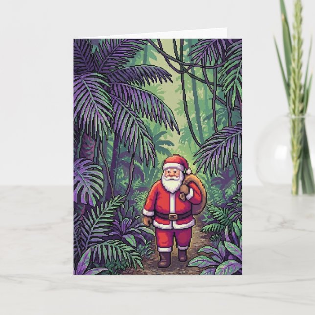 Tomte i djungel kort (Framsida)