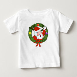 Tomte i krans Toddler Ruffle klänning T-shirt