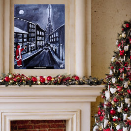 Tomte i Paris-målning av Alfred Fox Poster