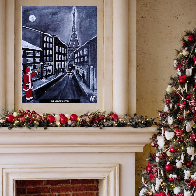Tomte i Paris-målning av Alfred Fox Poster (Skapare uppladdad)