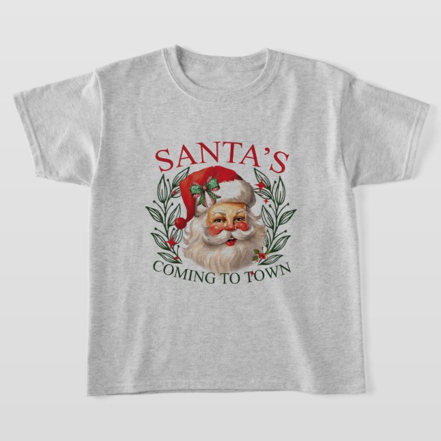 Tomte i stan Jul-t-shirts för barn T Shirt (Laydown)
