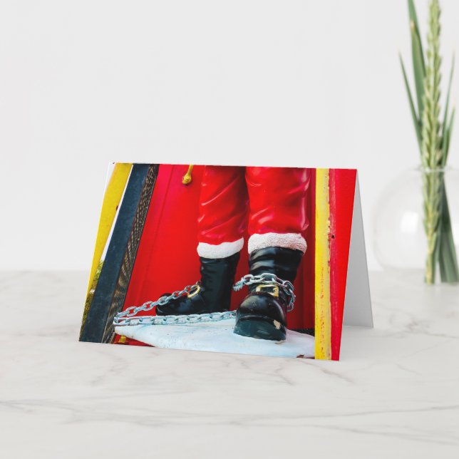 Tomte i trubbel? tack kort (Framsida)