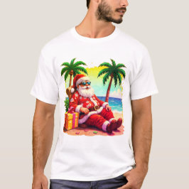 tomte i vila med present t shirt