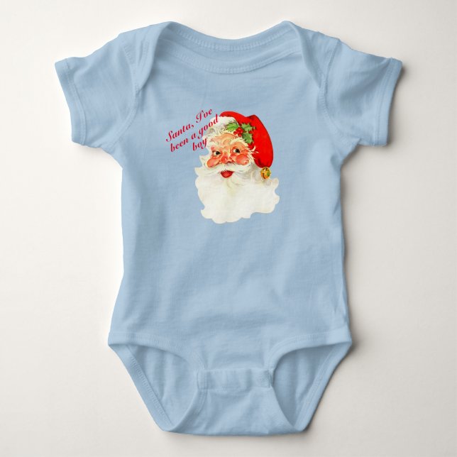 Tomte jag har varit snäll Anpassa jul Baby T Shirt (Framsida)