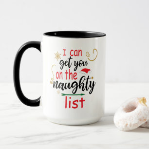 Tomte jag kan få dig på den busiga listan Rolig ju Mugg
