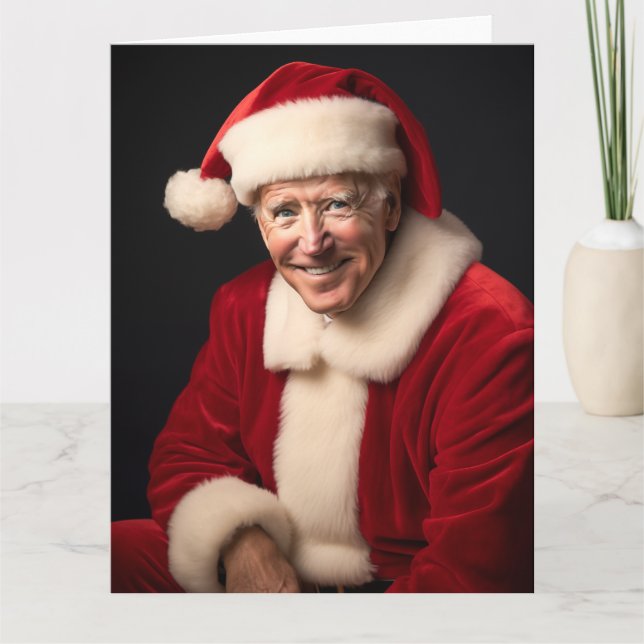 Tomte Joe Biden Kort (Framsida)