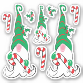 Tomte jul firande klistermärken