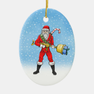 Tomte Jul från del 2 Julgransprydnad Keramik