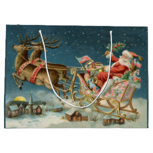 Tomte jul gammal vagn renar