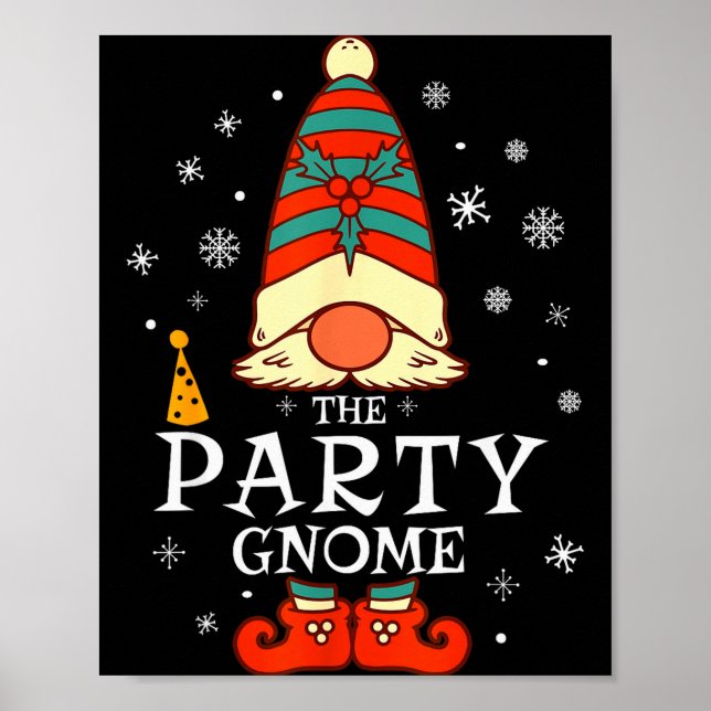 Tomte jul grupp familj matchande jul H Poster (Framsidan)