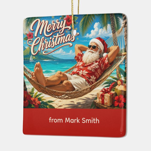 Tomte jul hängmatta Holiday Card Julgransprydnad Keramik (Vänster)