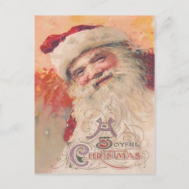 Tomte Jul Helg Vykort (Framsida)