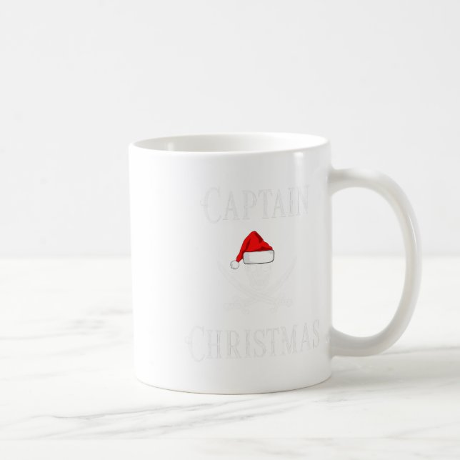 Tomte jul högtid Pirat Döskalle Hatt B Kaffemugg (Höger)