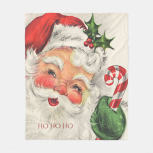 Tomte Jul Holly Sockerbit  Fleecefilt