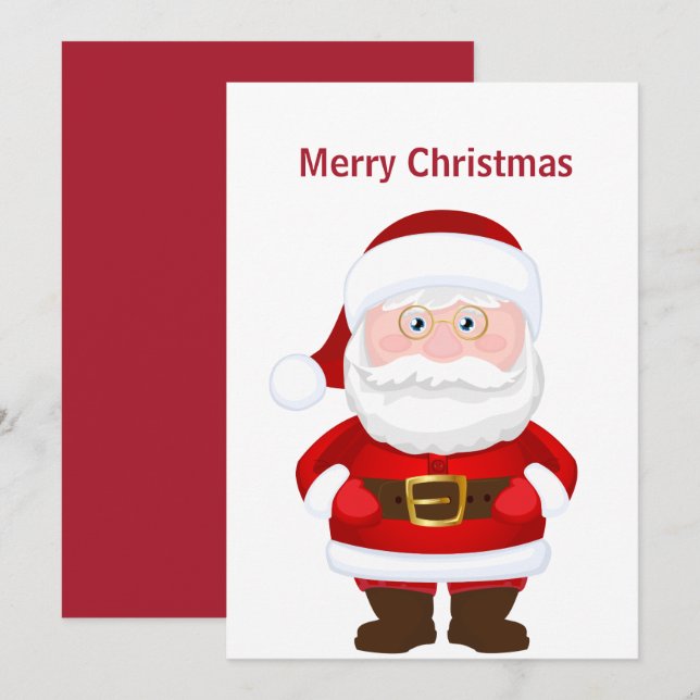 Tomte jul  julkort (Fram/baksida)