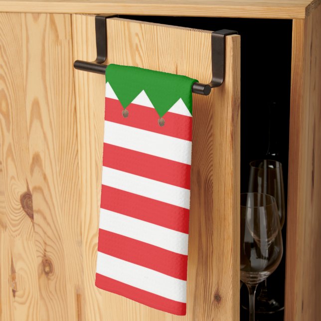 Tomte jul  kökshandduk (Thirds Fold)