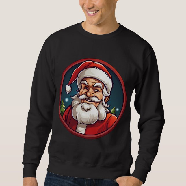 Tomte jul lång ärmad tröja (Framsida)