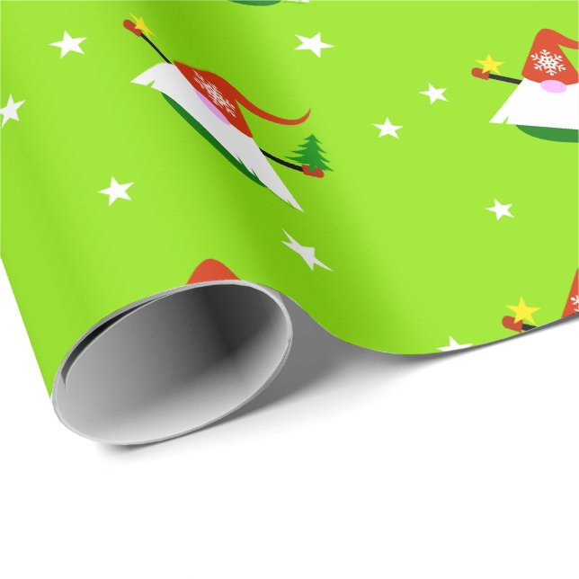 Tomte jul  presentpapper (Rullad Hörn)