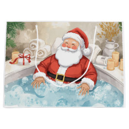Tomte jul spa badkar stor presentpåse