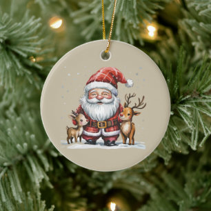 Tomte jul vintersäsongen Tomtar Älskare Högtid Julgransprydnad Keramik