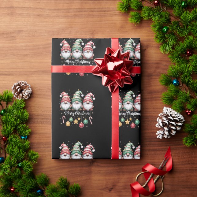 Tomte julbelysning Familj Tomte julmatchande  Presentpapper (Julgåva)