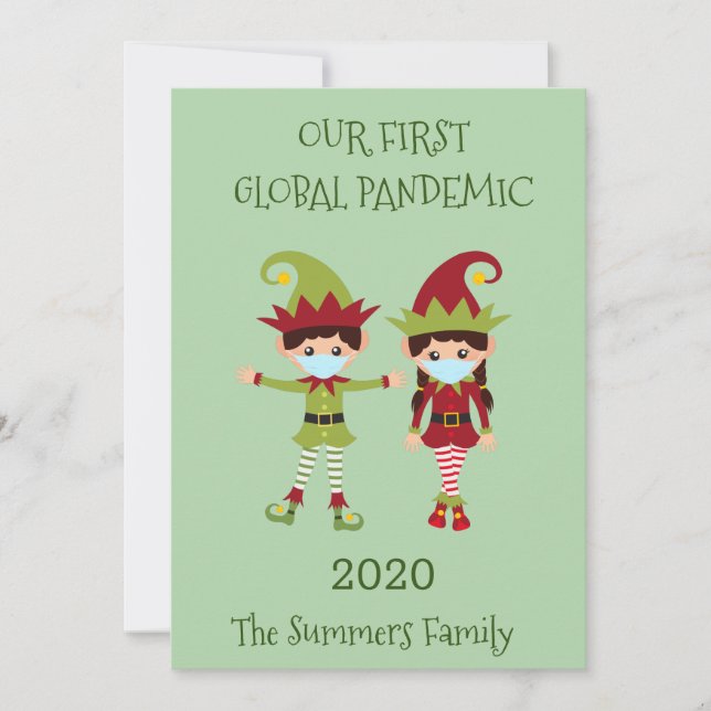 Tomte Julen vår första globala pandemi 2020 (Framsida)