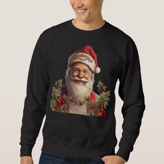 Tomte Julenisse Jul  Lång Ärmad Tröja (Framsida)