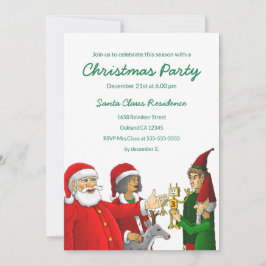 Tomte julfestinladan inbjudningar