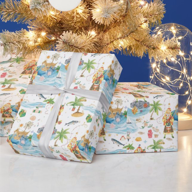 Tomte Julfiske på sommaren Presentpapper (Helgdagar)