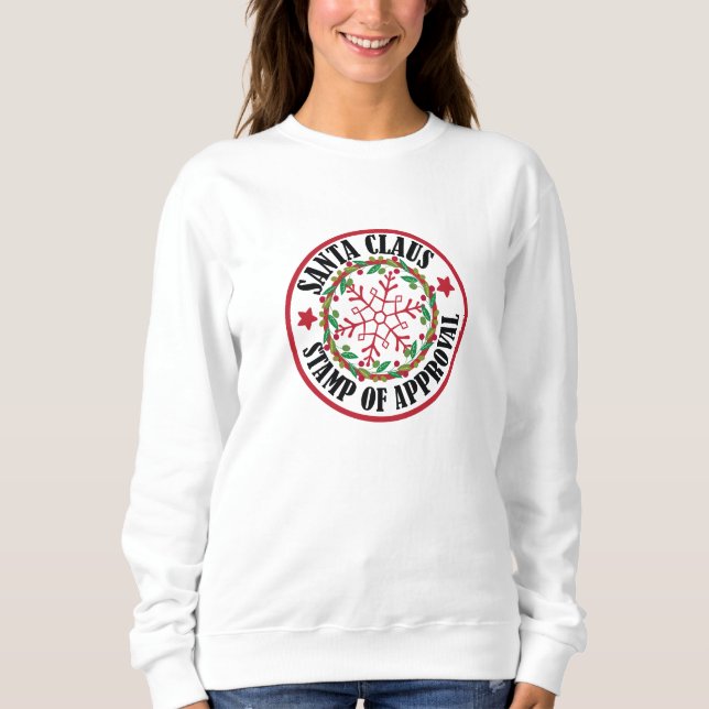 Tomte julgodkännande anpassad jul t shirt (Framsida)