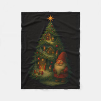 Tomte julgran by fleecefilt – Mysig