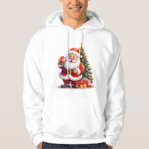 Tomte,Julgran Och Present Hoodie