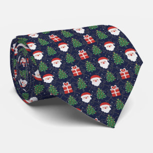 Tomte Julgran och presenter Slips