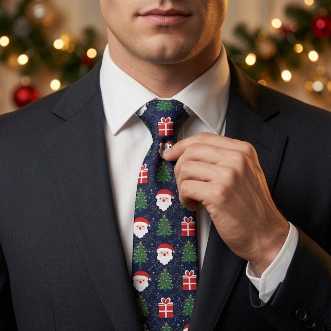 Tomte Julgran och presenter Slips (Skapare uppladdad)
