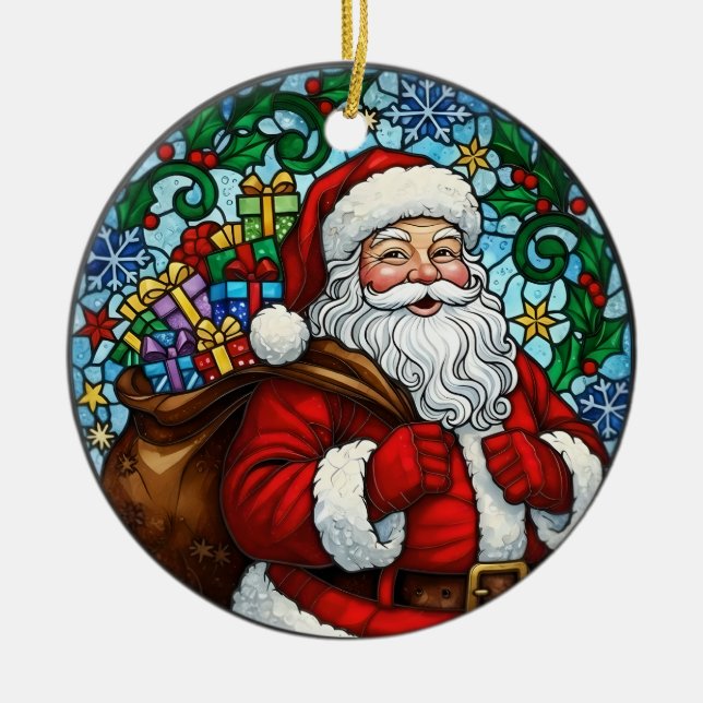 Tomte julgran ornament snö julhagtorn (Framsidan)