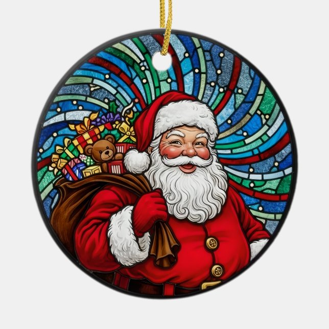 Tomte julgransprydnad keramik (Framsidan)