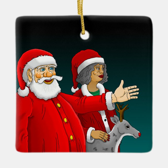 Tomte Julgransprydnad Keramik (Framsida)