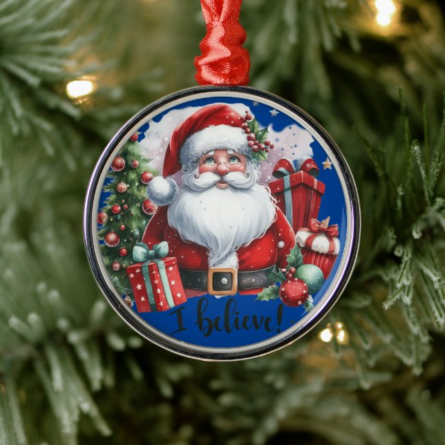 Tomte julgransprydnad metall (Träd)