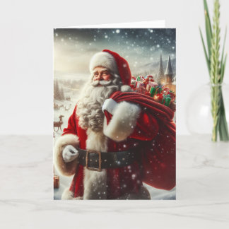 Tomte Julhälsningskort Helgkort