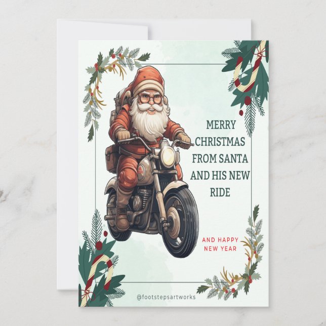 Tomte Julhälsningskort Julkort (Framsida)