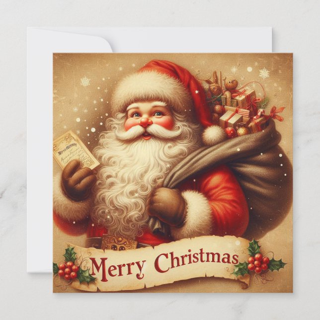 Tomte Julkort (Framsida)