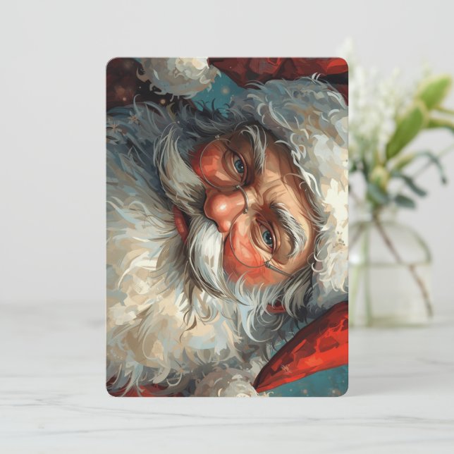 Tomte julkort (Stående Fram)